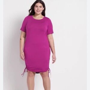 Lane Bryant Vibrant fuchsia Midi Dress